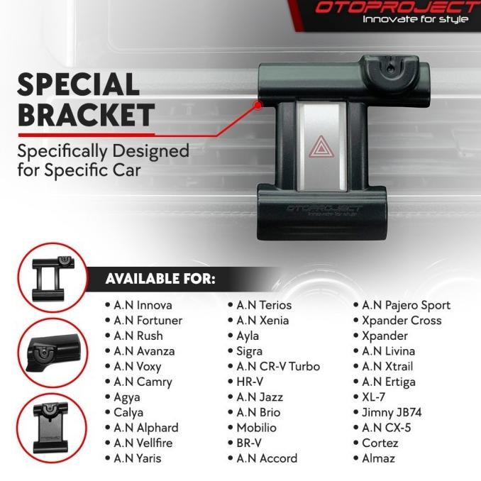 PHONE HOLDER TOYOTA ALL NEW RUSH DAN ALL NEW TERIOS OTOPROJECT .