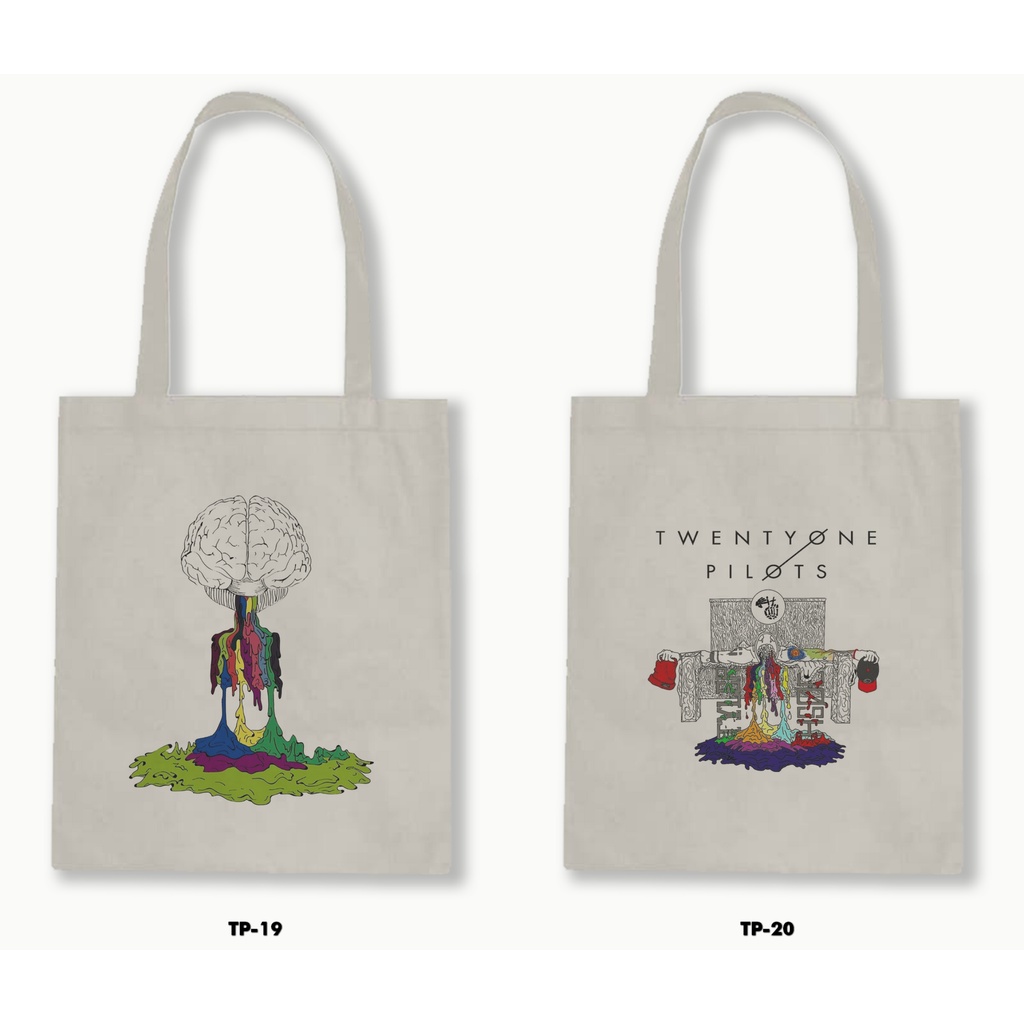 TOTE BAG BLACU - TWENTY ONE PILOTS 01