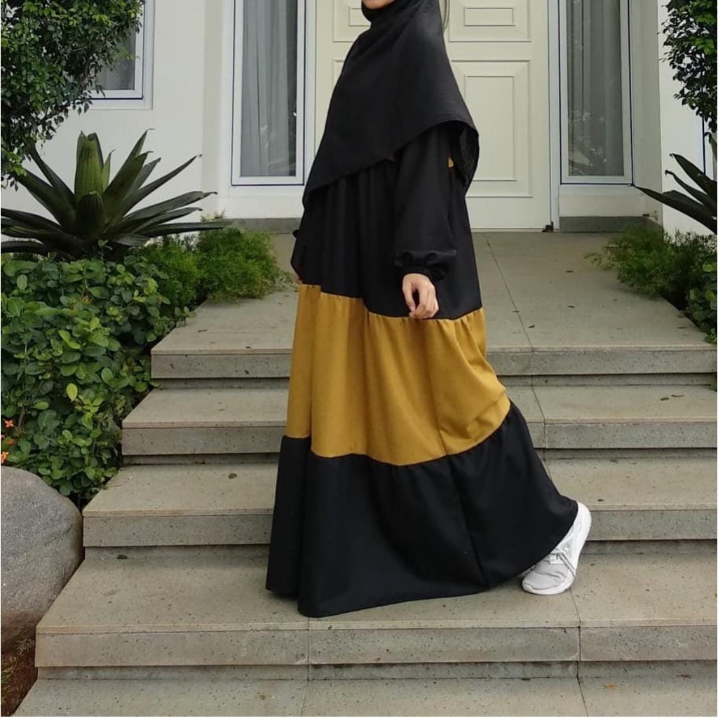 GF  ~ EMILIA MAXI baju muslim wanita ABAYA KEKINIAN GAMIS JUMBO