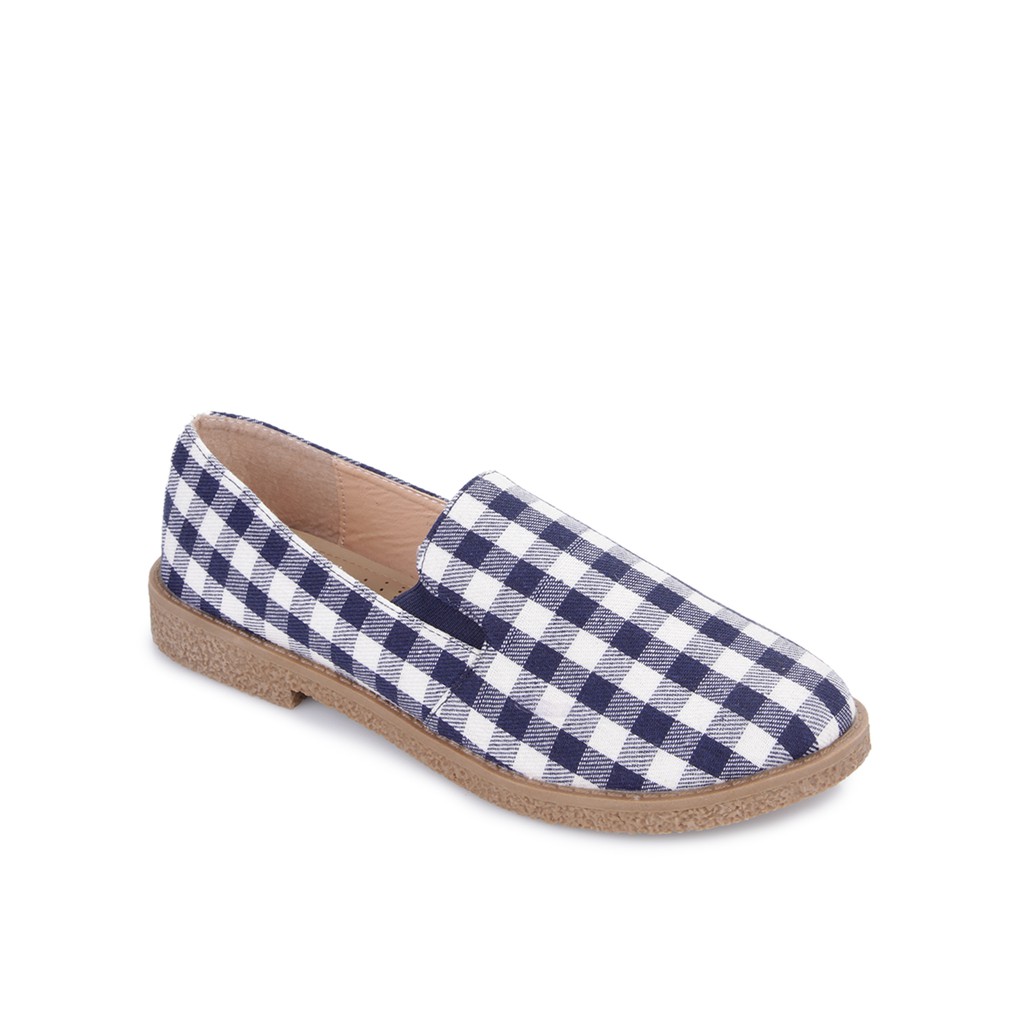 Nevada Check Style Slip On Wanita