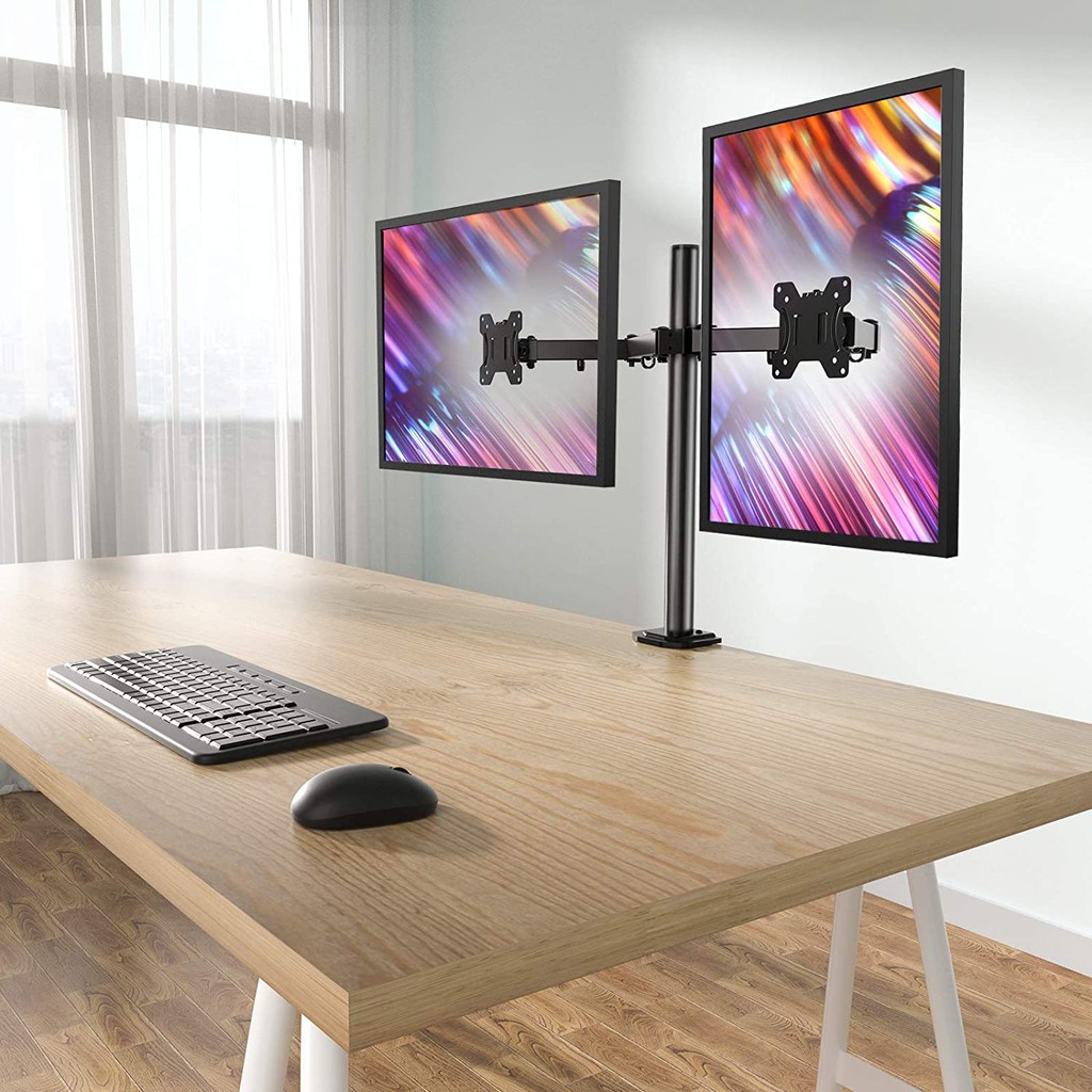 Triple W Double Stand Bracket Monitor Dual Mount Desk Breket LCD LED