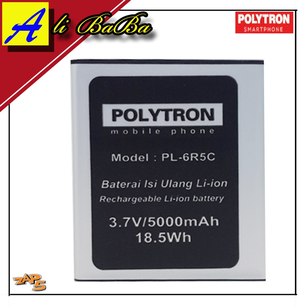 Baterai Handphone Polytron Zap 5 4G450 PL-6R5C Double Power Polytron Battery HP Polytron Zap 5 Batre