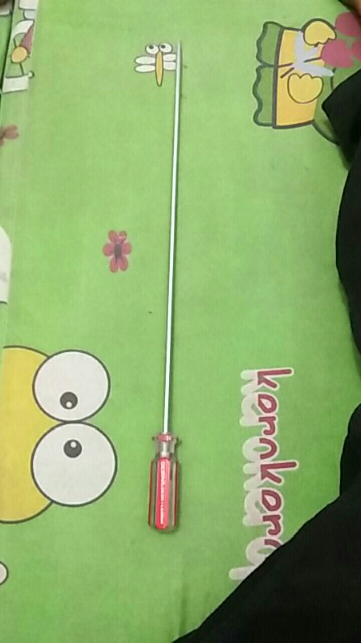 Gestar Mechanical Screwdriver (-)4x300mm Obeng Crystal Obeng Minus