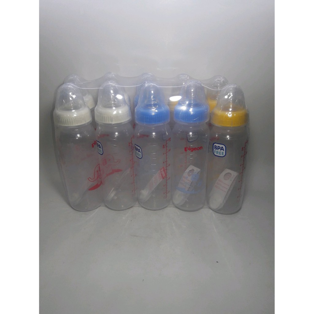 Botol Susu Bayi Pigeon 240 Ml BPA Free 1 Paket Isi 10 Botol