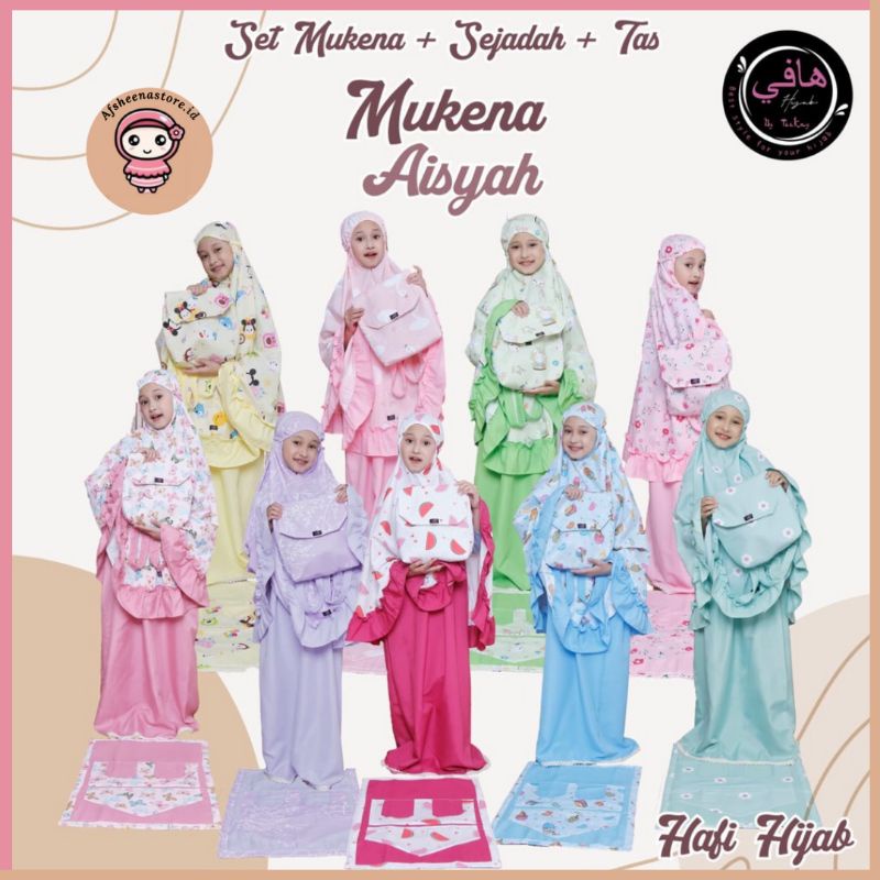 Mukena Aisyah By Hafi Hijab / Mukena Anak Katun Free Tas Dan Sajadah