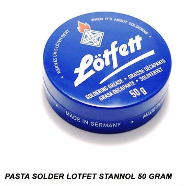 MINYAK SOLDER LOTFETT 50 GRAM PASTA SOLDERING TIMAH MADE IN GERMANY