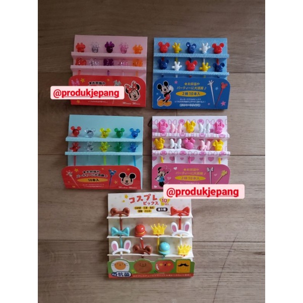 Tusukan Bento Mickey Minnie Disney Food Pick Mickey Food Picks Disney Minnie Mickey Mouse Telinga Ke