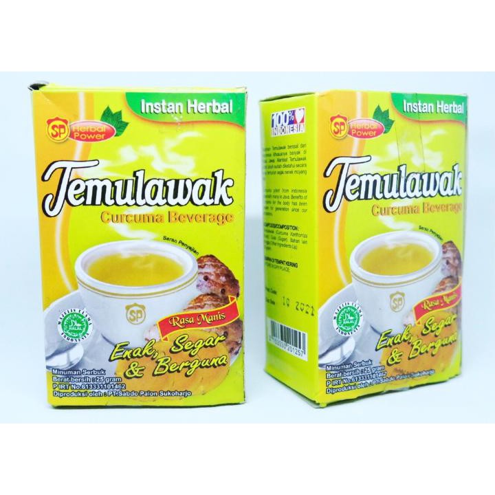 

Aneka Jamu Instan Herbal Temulawak (Curcuma Beverage ) SABDO PALON
