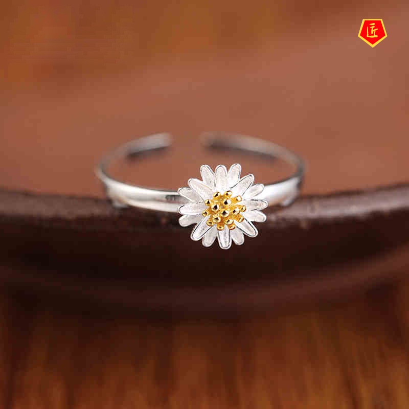 [Ready Stock]Sweet Cute Daisy Ring Korean Style All-Match