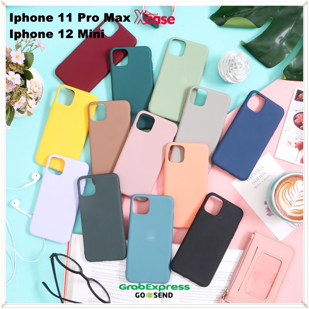 Matte Silicone with Logo  Soft Case (4) for iPhone 6 7 8 PLUS X XS XR 11 12 MINI PRO MAX