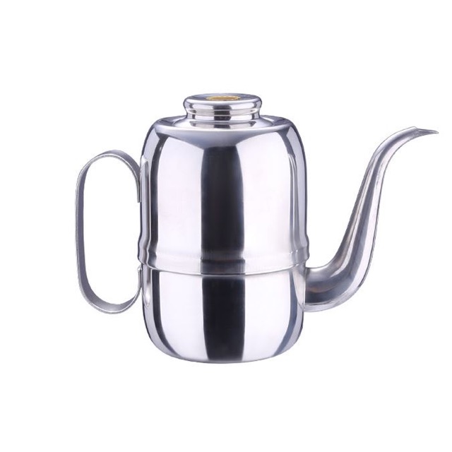 Olive Kettle Gooseneck - Teko Leher Angsa Ceret 520ml - Stainless Steel