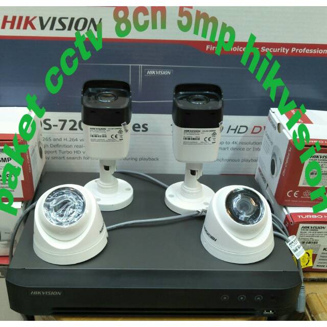 Paket cctv 8ch5mp full set hikvision + hdd 1 tera