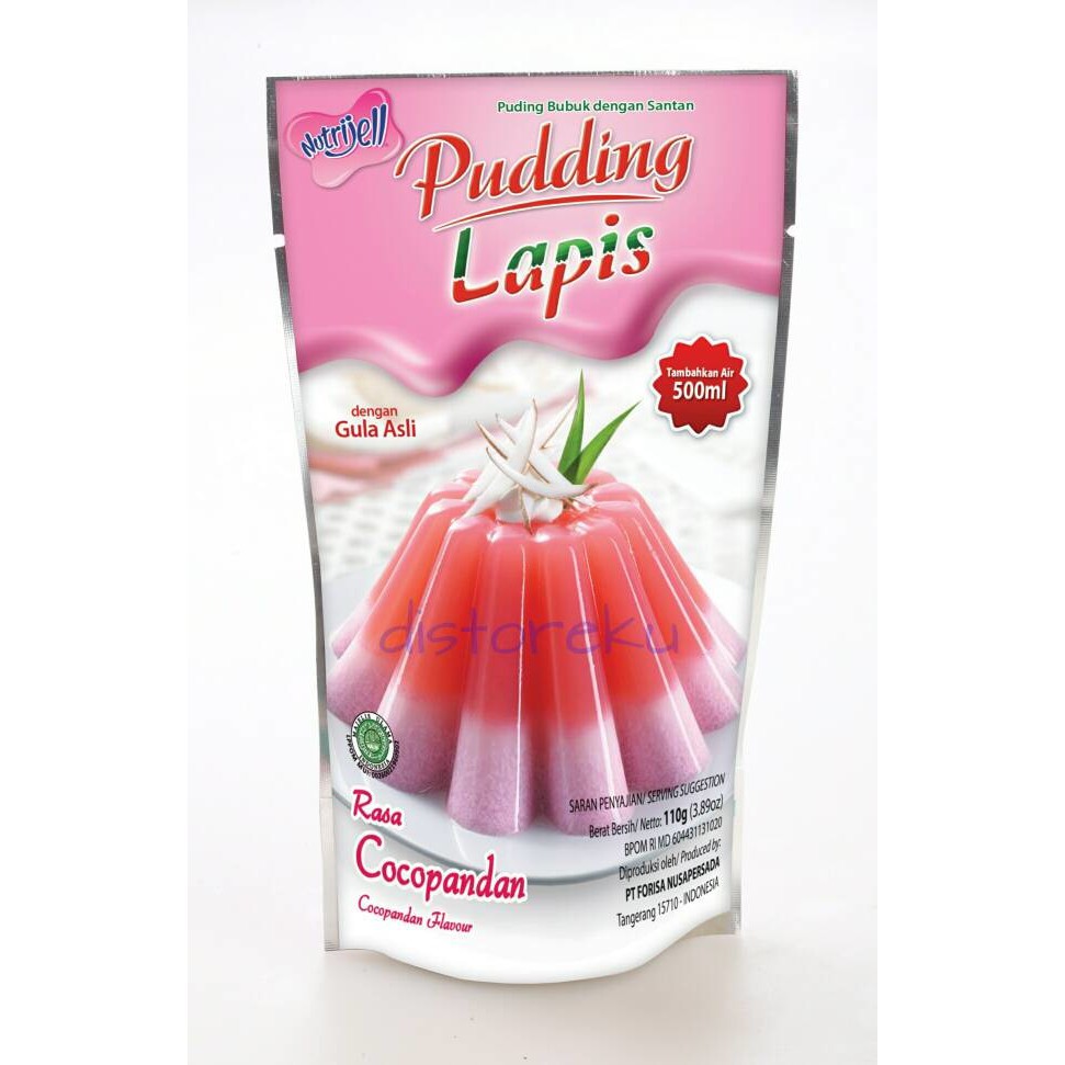  nutrijel PUDING  lapis rasa COCOPANDAN flavour 110gr 3 