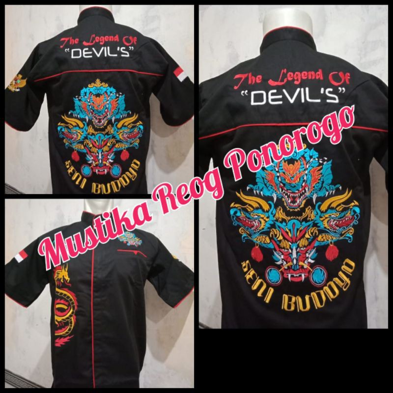 Hem bordir/baju barongan devil murah/baju bordir murah/baju barongan murah/baju devil murah