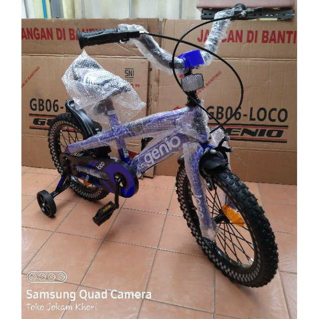  Sepeda  genio  loco by united  bmx anak cowok roda empat ring 