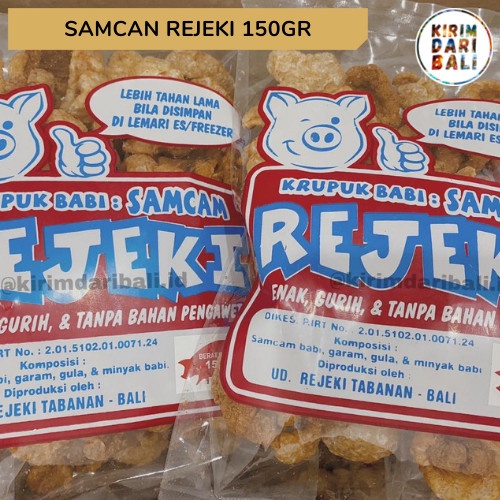 

✨COD✨ Samcan Rejeki 150gr / Krupuk Rejeki / Oleh Oleh Bali / Krupuk Babi