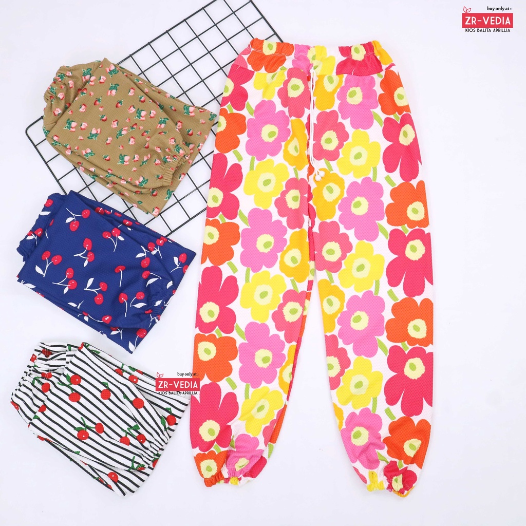 Jogger Motif Uk 10-12 Tahun / Celana Panjang Anak Laki Perempuan Import Grosir Murah Joger Pants