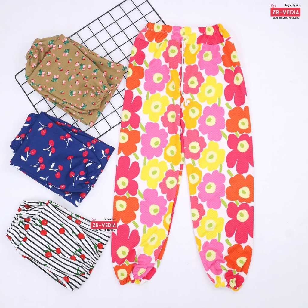 Jogger Motif Uk 10-12 Tahun / Celana Panjang Anak Laki Perempuan Import Grosir Murah Joger Pants