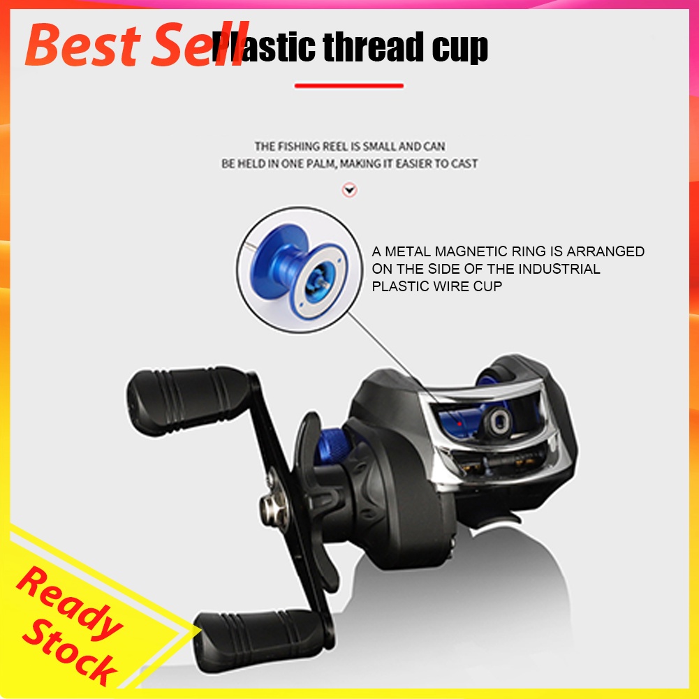 7.2/1 Low Profile Baitcasting Fishing Reel Anti-Tangle Casting Fishing Reel