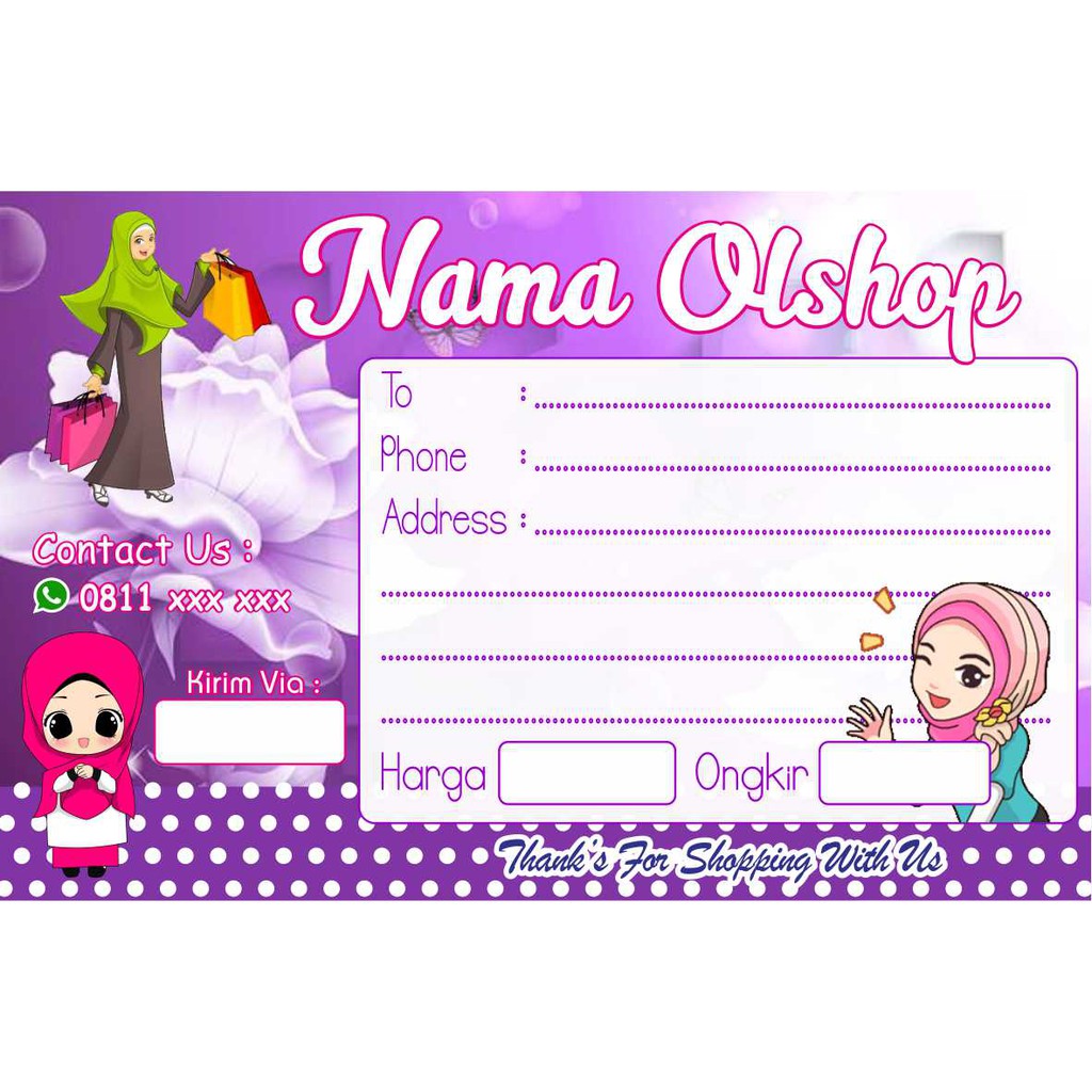 

STIKER LABEL PENGIRIMAN OLSHOP PAKET MURAH