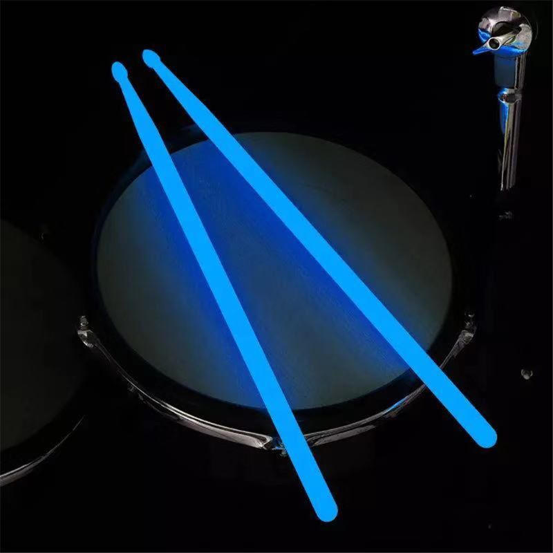 2Pcs Stick Drum Impor Glow In The Dark aksesoris drum Alat Musik Stik Drum Ukuran 5A Stick Drum