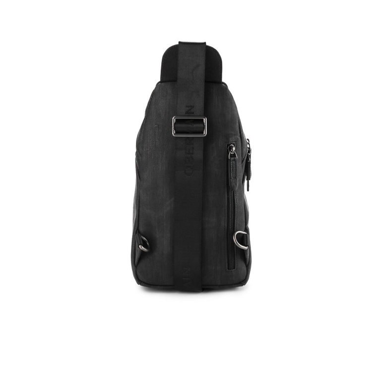 TAS SELEMPANG DADA/BADAN PRIA OBERMAIN SLING CHEST/BODY BAG ORIGINAL HITAM BLACK OM019