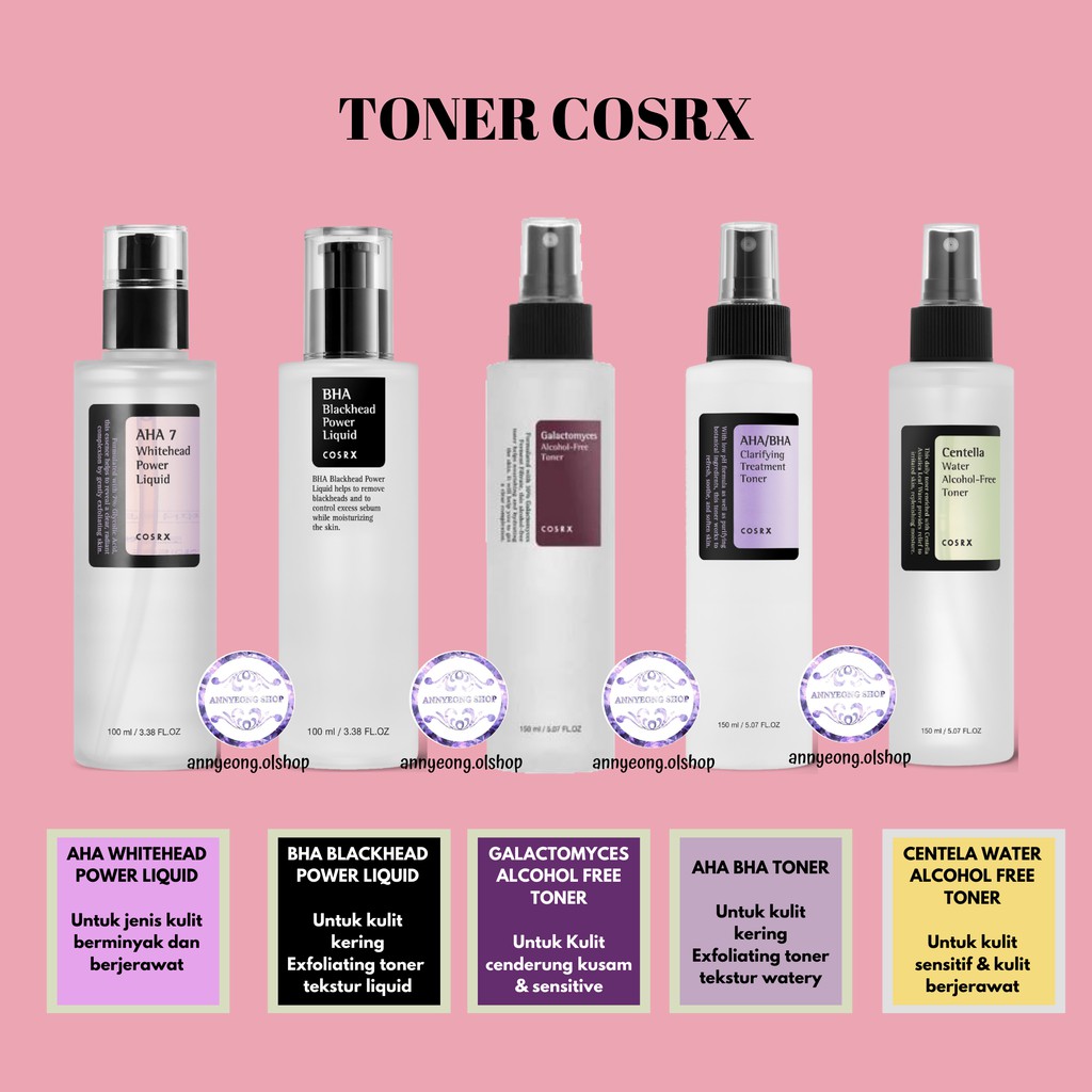 Jual COSRX TONER [ COSRX AHA 7 / AHA BHA CLARIFYING / BHA BLACKHEAD