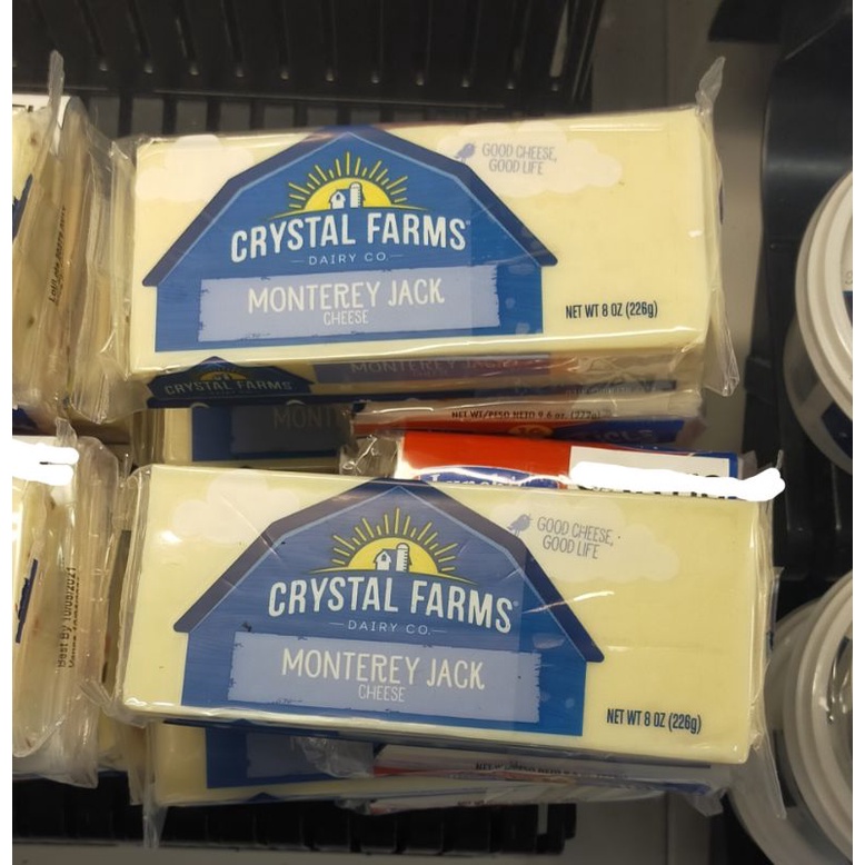 

crystal farms Monterey cheese keju 226gr
