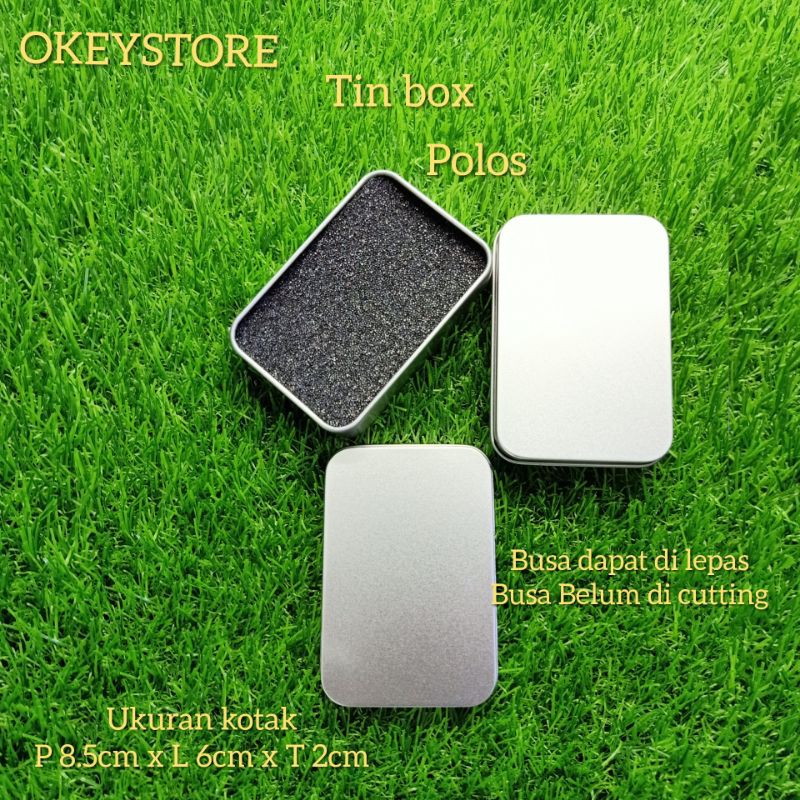 Kotak kaleng tanpa jendela universal busa polos