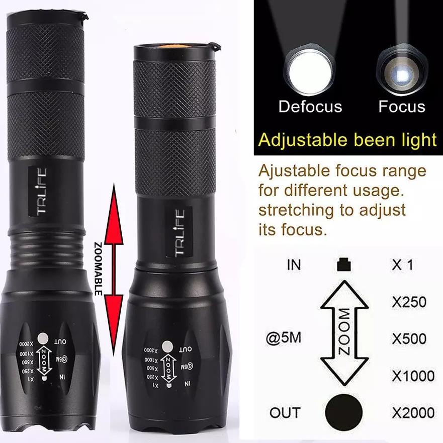 Bisa COD SENTER SWAT XML-T6 12000 LUMENS ORIGINAL ZOOMABLE / SENTER SWAT CAS ORIGINAL