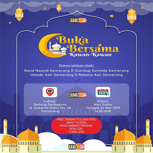 Jual Spanduk / Banner Buka Puasa Bersama / BUKBER | Shopee Indonesia