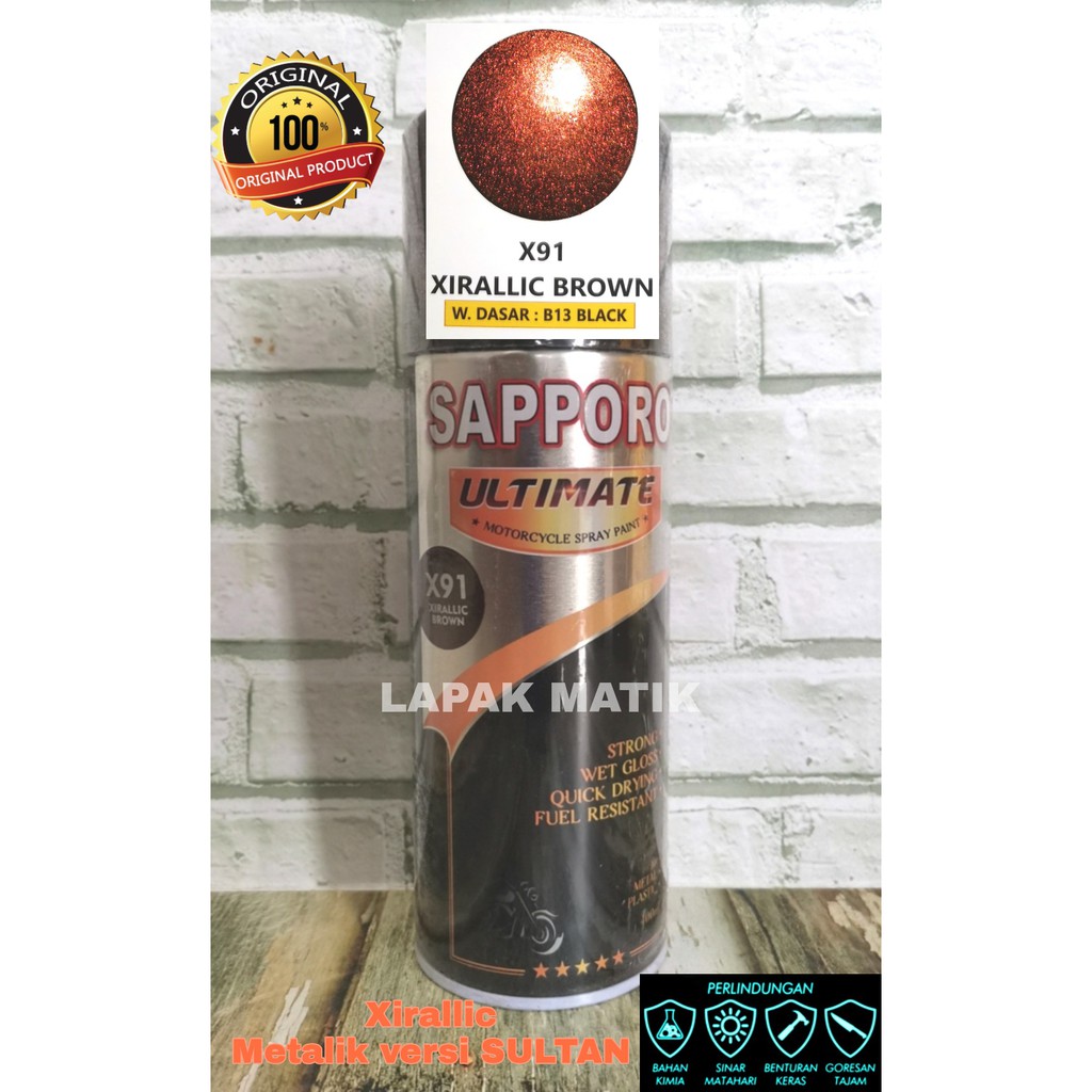 Pilok Xirallic Brown Coklat Sapporo Ultimate 400ml