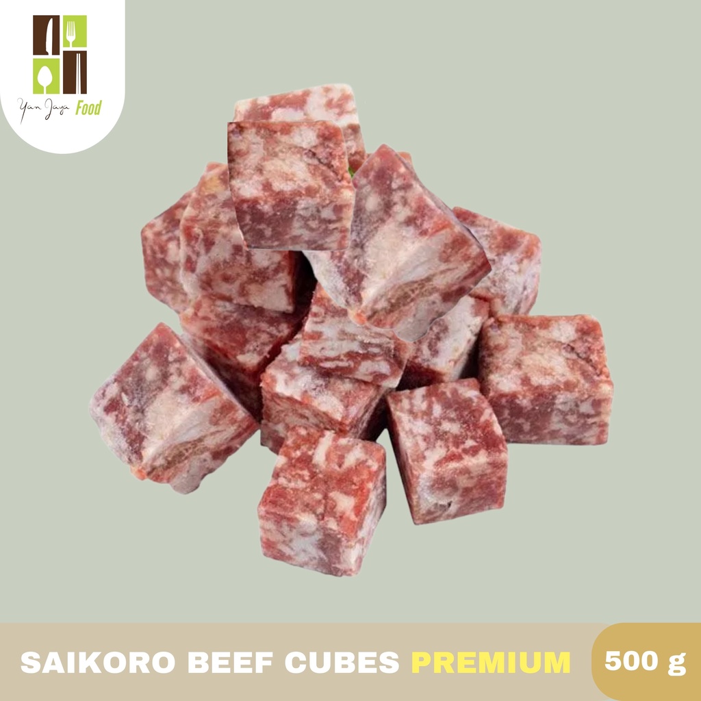 Saikoro Beef Premium Wagyu Cube Daging Sapi 500G