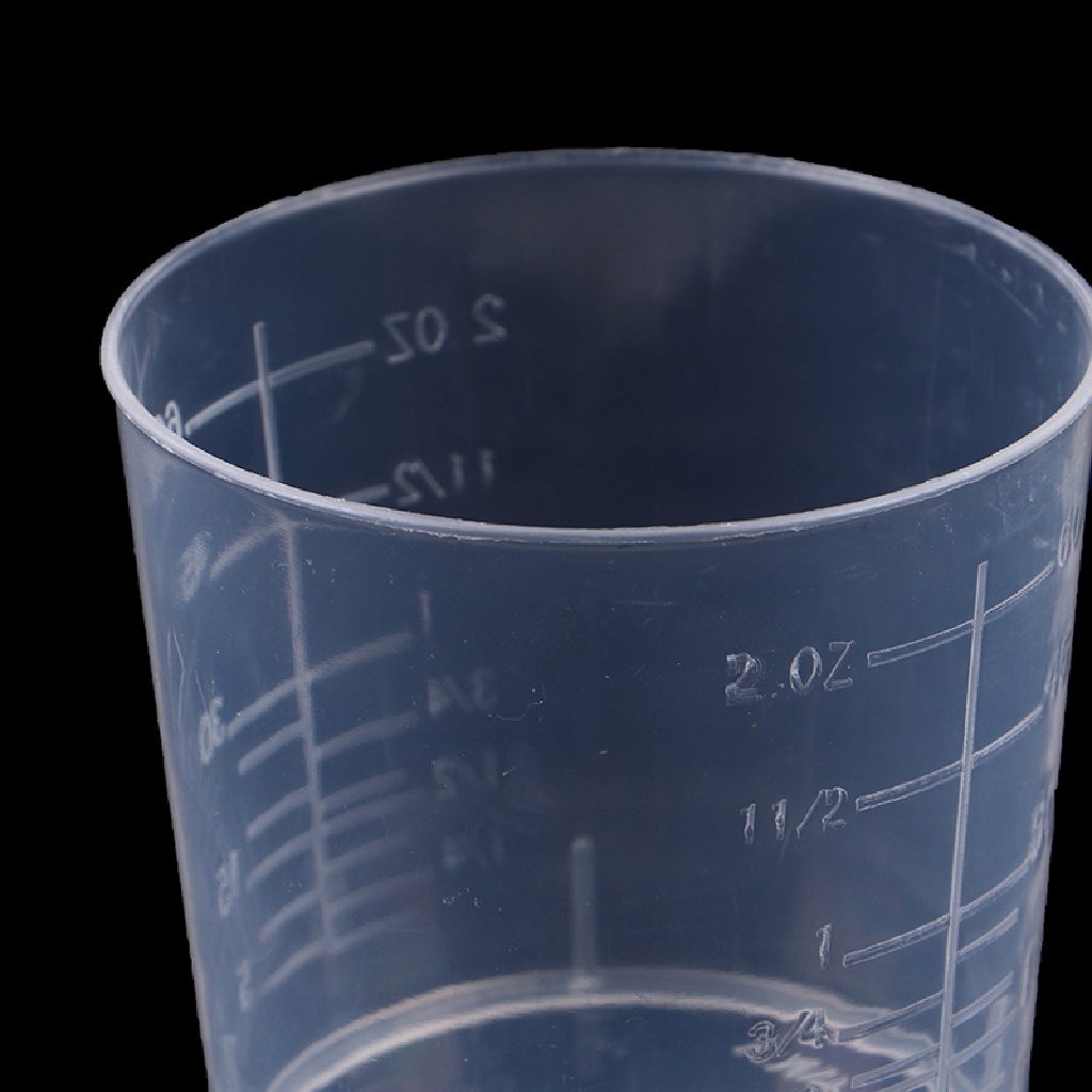 10 Pcs Gelas Ukur Bahan Plastik Ukuran 60ML Untuk Laboratorium