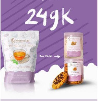 Instaboost life tea detox 30 hari By Ayu Sugeng + Gratis Almond (milk/cocies),DistributorRiau