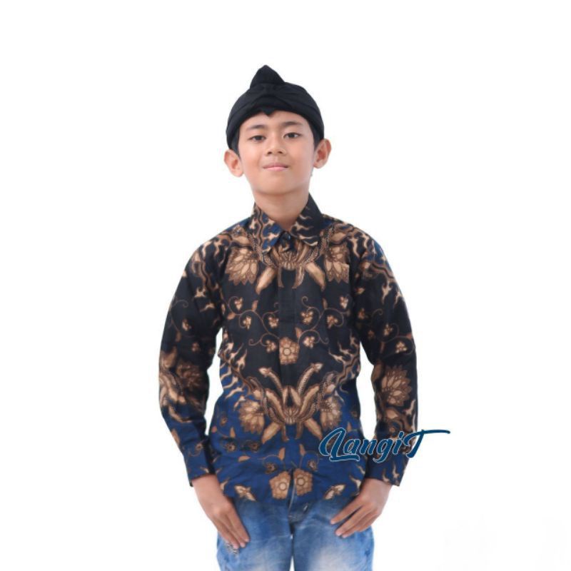 Kemeja Batik Anak - batik anak - baju batik anak laki laki umur 2-12 tahun hem batik anak