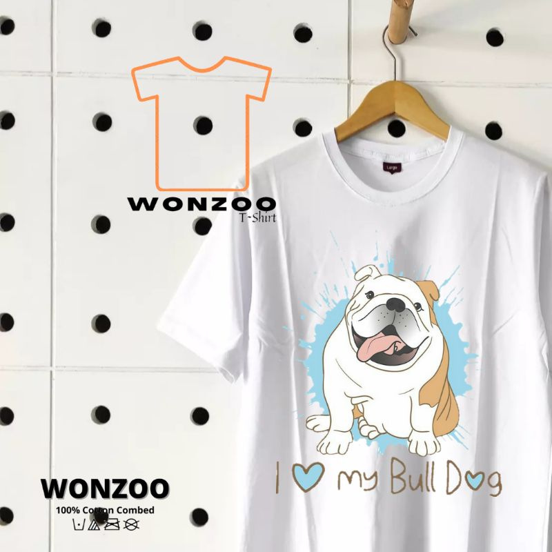 KAOS ENGLISH BULLDOG BAJU DOG LOVERS PET LOVERS