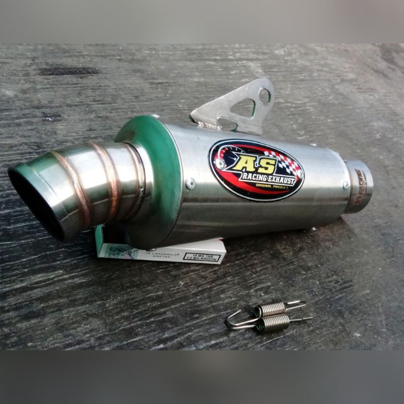 Silencer Knalpot Jupiter z Vega Grand Supra x Absolute Revo AS RACING ORIGINAL NOT cld dbs kou