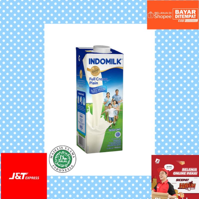 

INDOMILK Susu UHT Full Cream 1000 ml