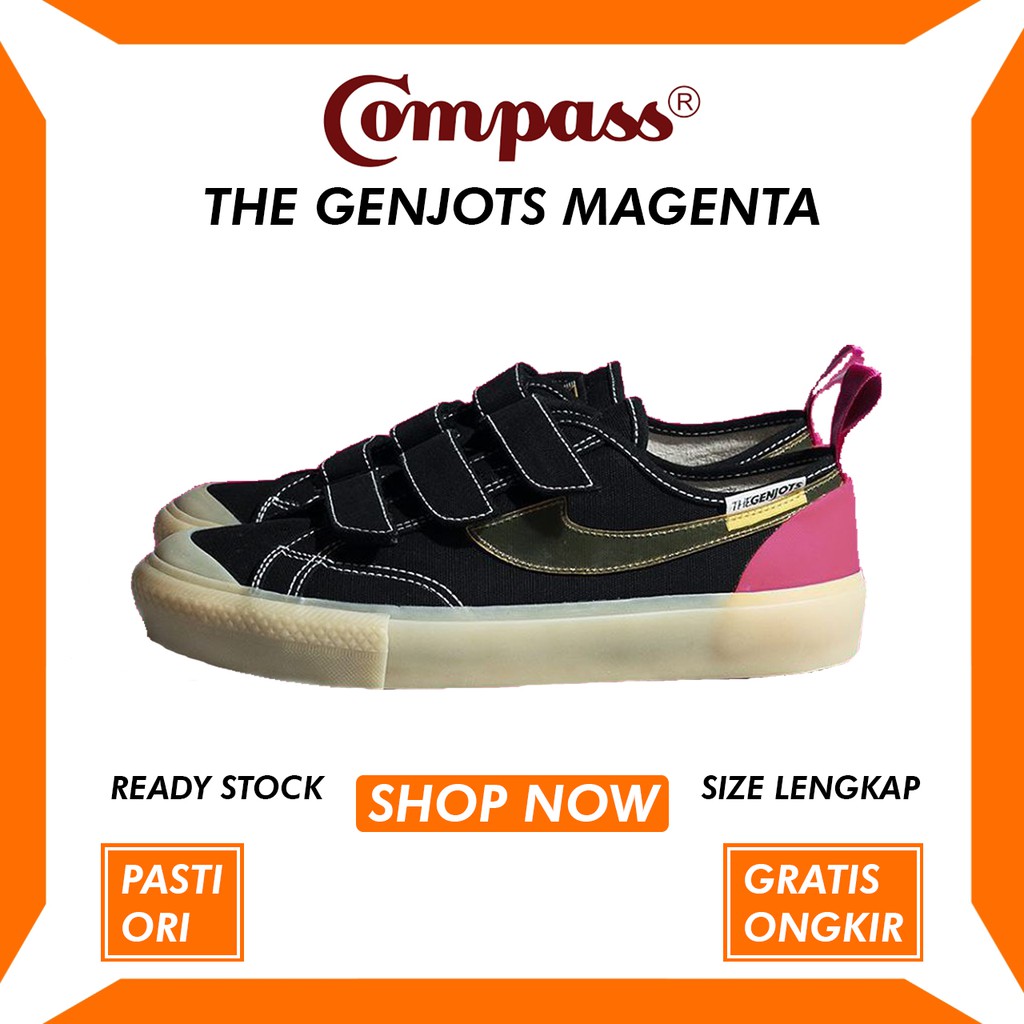 SEPATU COMPASS X THE GENJOTS MAGENTA ORIGINAL