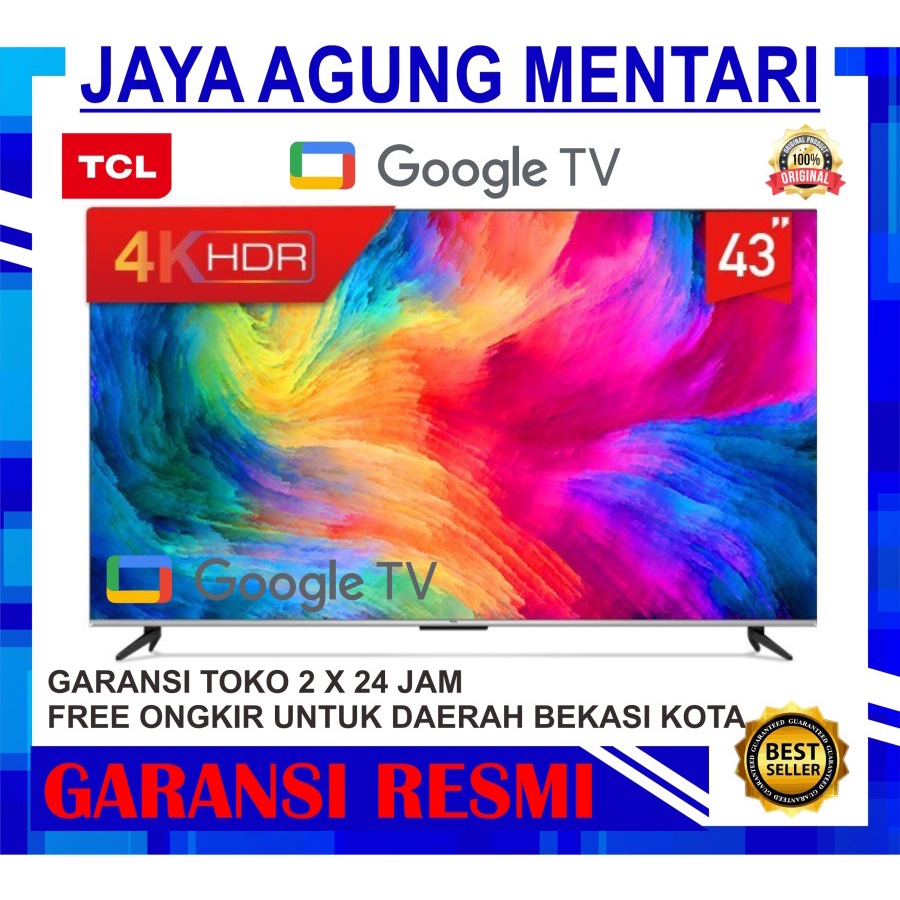 TV LED TCL 43A30 GOOGLE TV 43 INCH UHD 4K SMART ANDROID 11