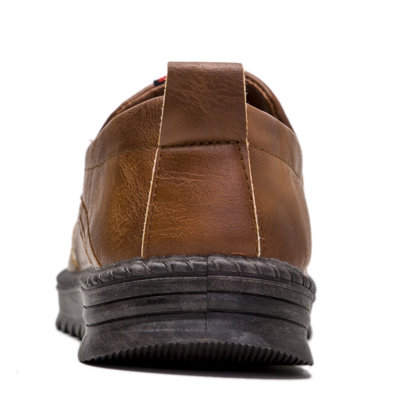Toread Sepatu Pantofel Hitam Coklat PU Leather Sepatu Formal Kerja MC416