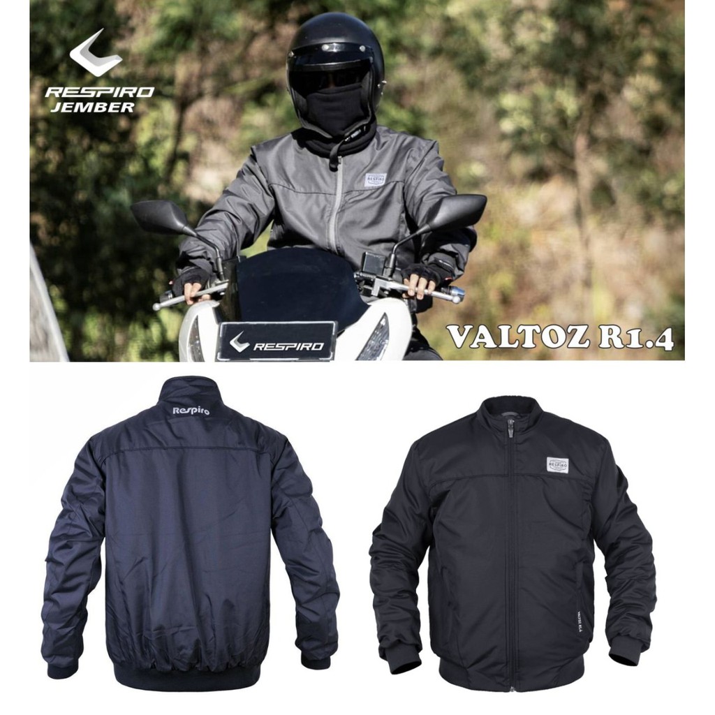 JAKET RESPIRO VALTOZ BLACK (JAKET BOOMBER)