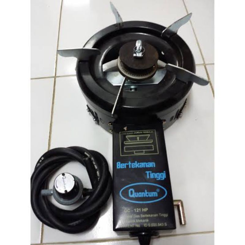 Kompor Quantum Tekanan Tinggi Lengkap (Selang dan Regulator)