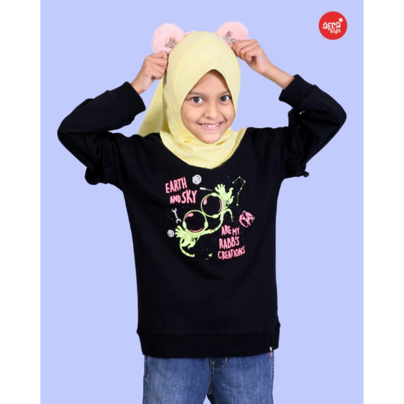 Sweater Anak cewek Afrakids SA003 (GLOW IN THE DARK)