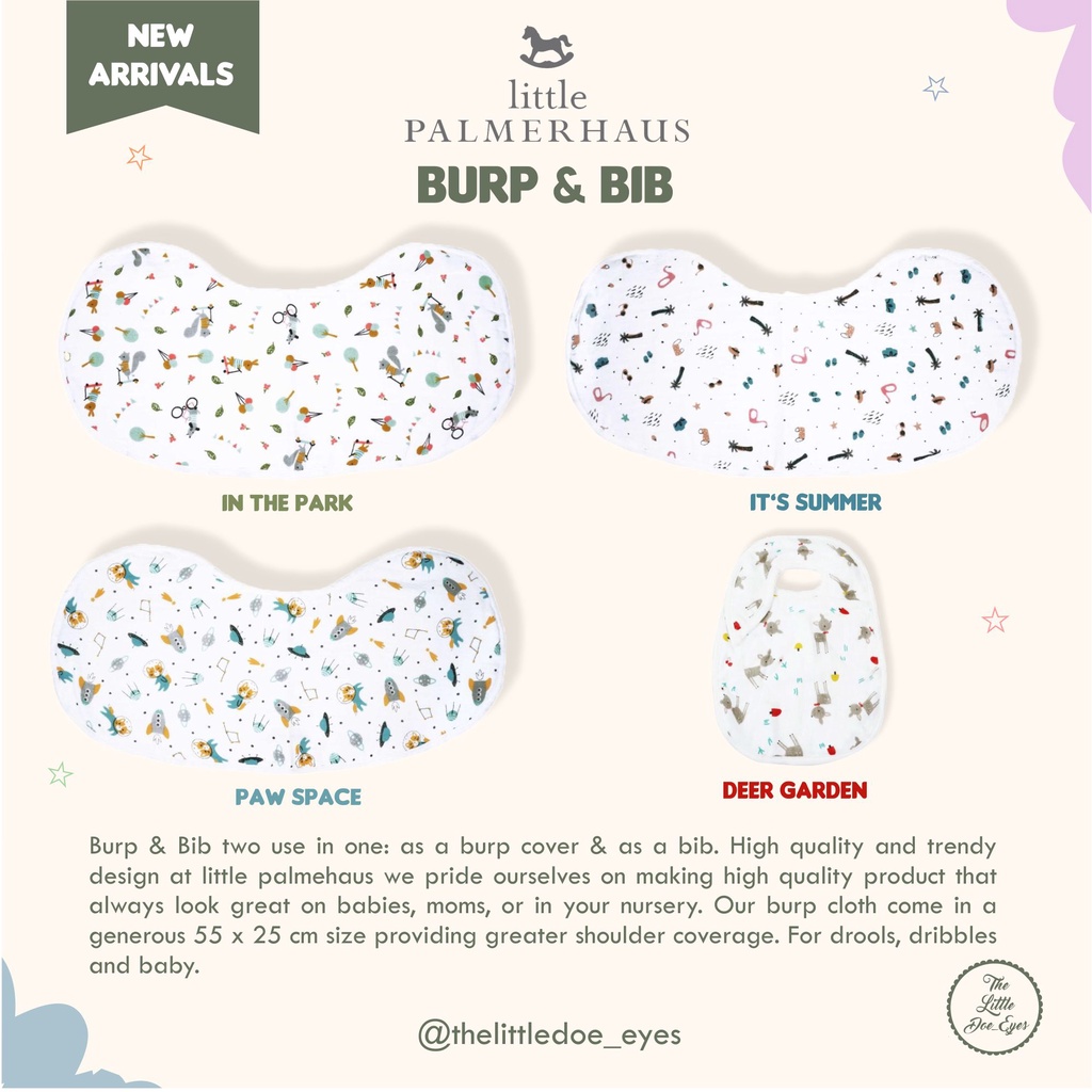 [READY] Little Palmerhaus Burp &amp; Bib