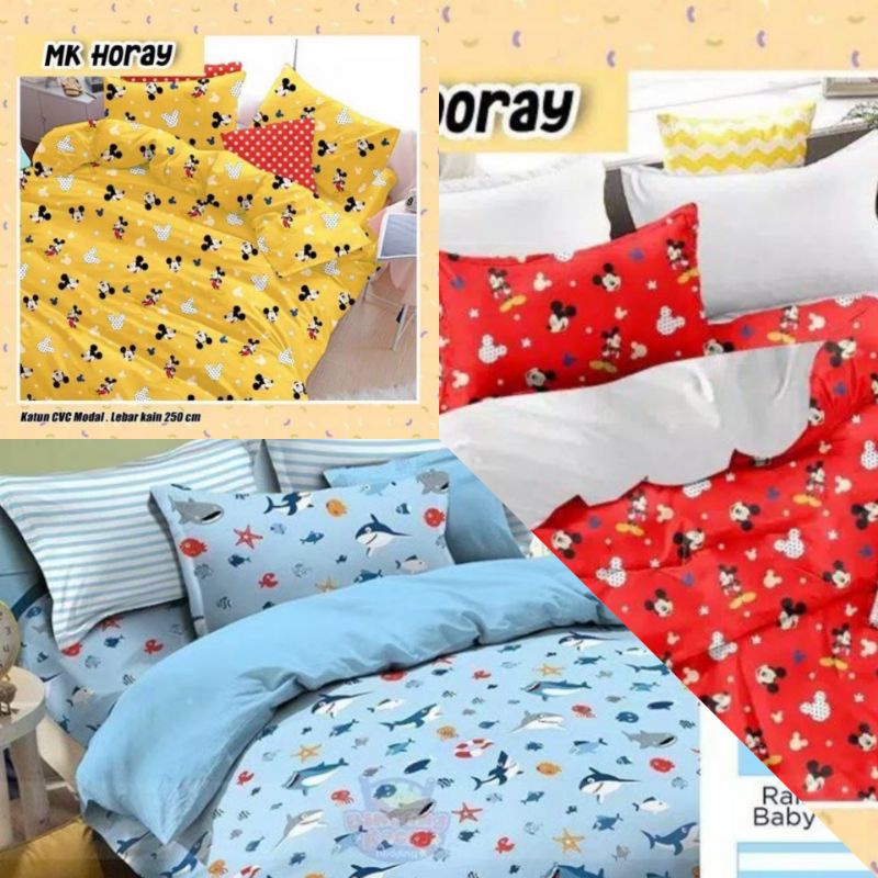 Kain katun cvc asli grade A mrek star motif karakter