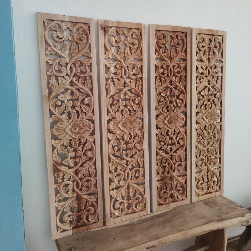 Ornamen Ukir Kayu Loster Kayu Ornamen Ukir Jalosi Tebeng Lisplang Jendela Pintu Ukir