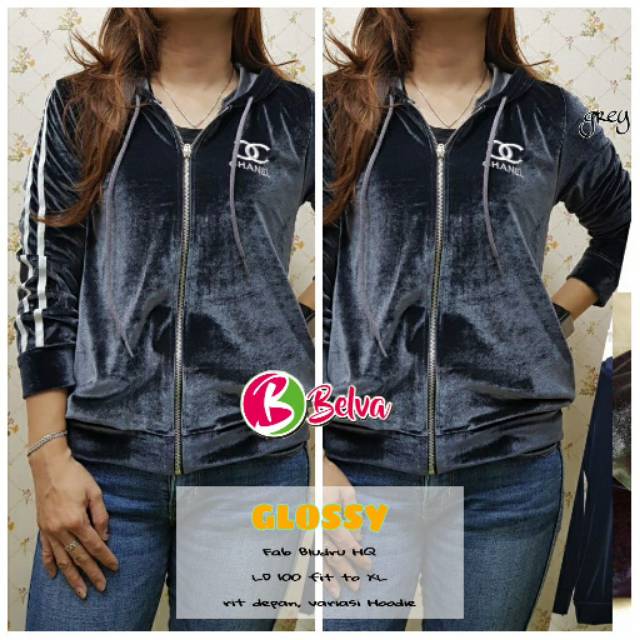 Glossy Jaket Beludru