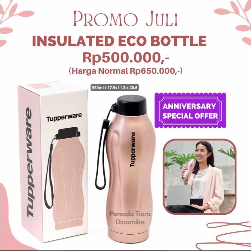 TUPPERWARE INSULATED ECO BOTTLE @550ML - PROMO HARGA SPESIAL
